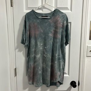 Blue and Pink Tie Dye Pac Sun Tee